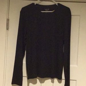 NWT Women’s navy long sleeve cotton tee, L